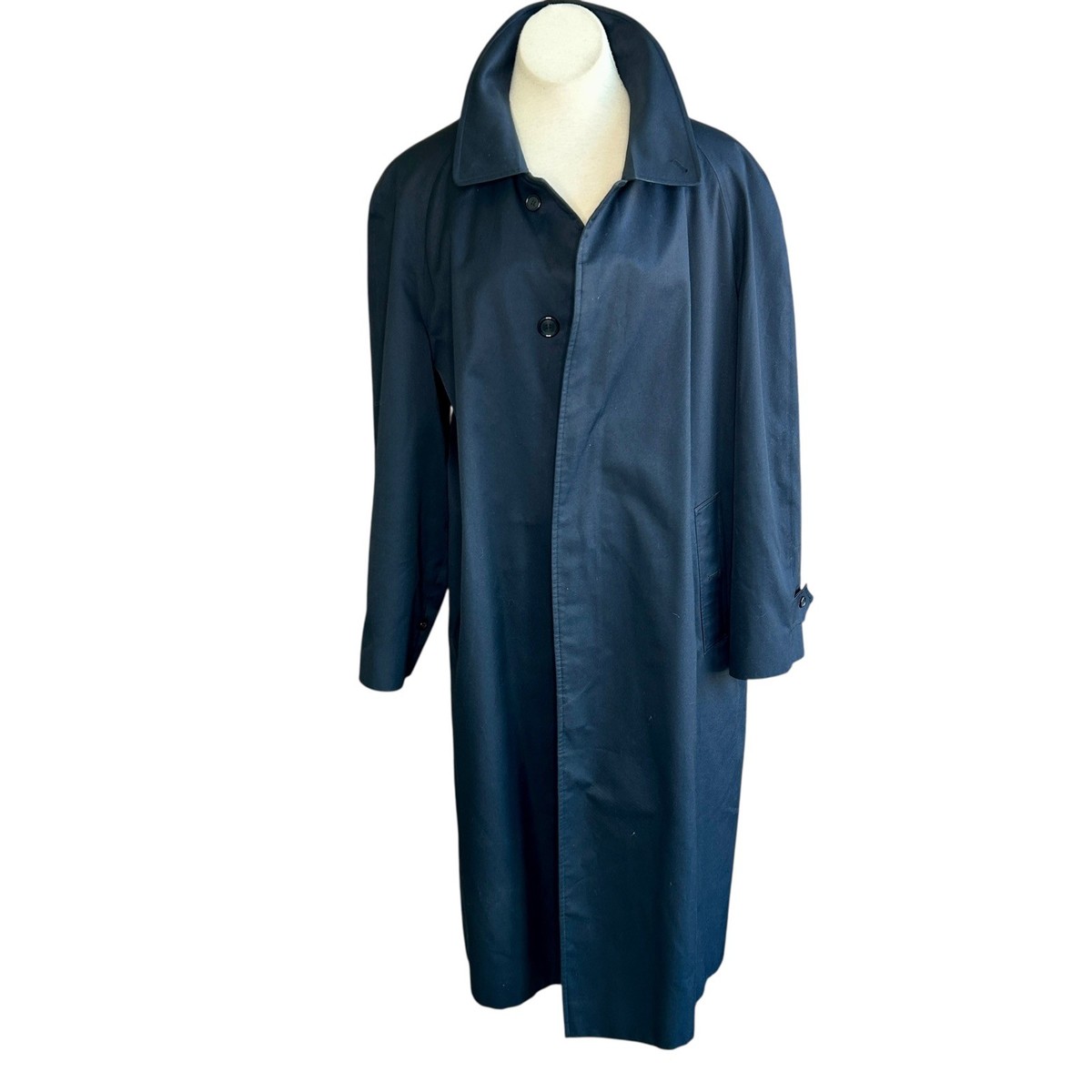 Burberryネイビー チェスターコート Burberry Vintage Men's Navy Blue Trench Coat Raincoat Nova