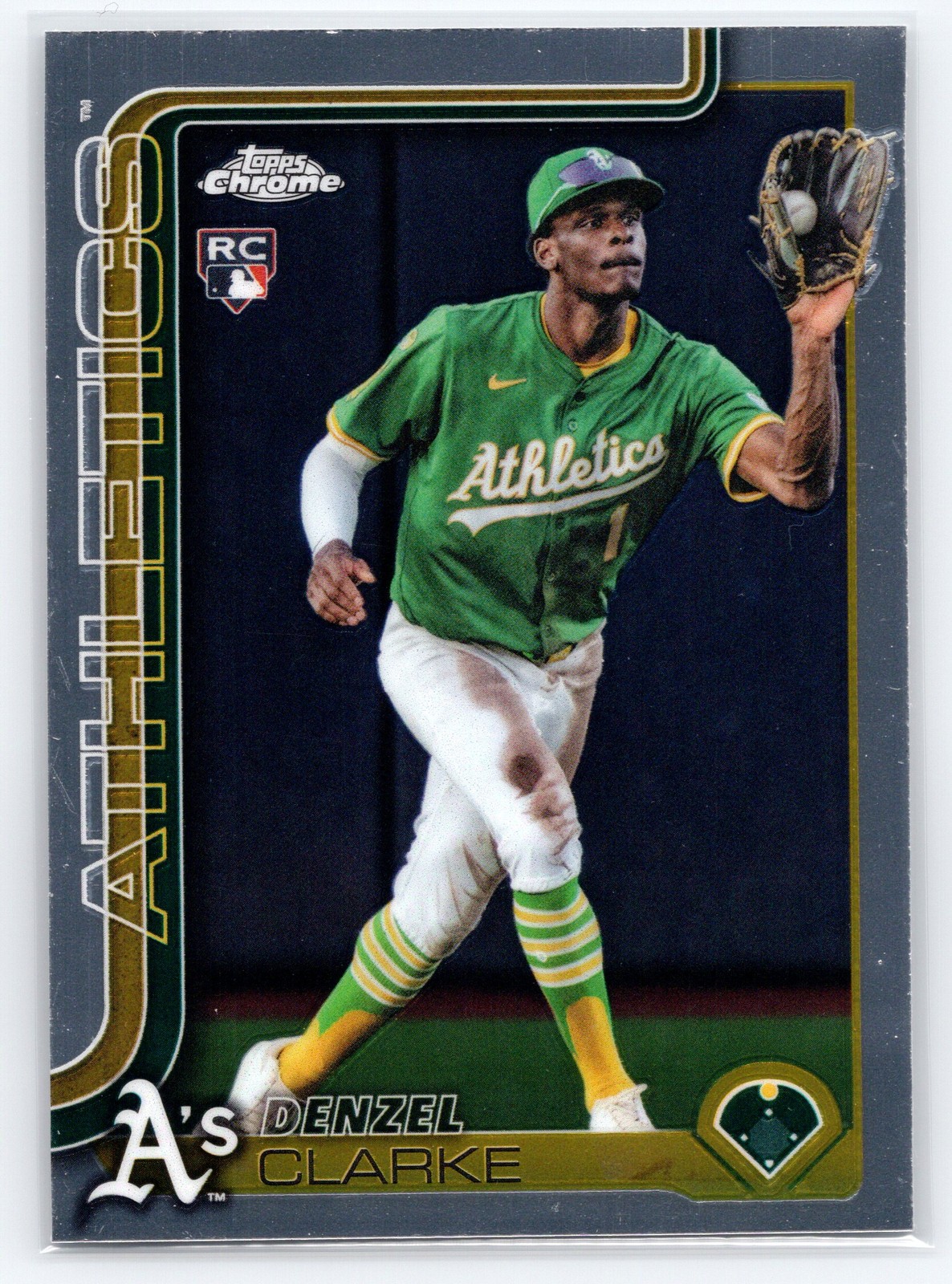 2025 Topps Chrome Update #USC15 Denzel Clarke Athletics Rookie