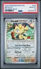 2023 POKEMON MEW EN-151 REVERSE HOLO #052 MEOWTH PSA 10
