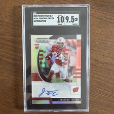 2020 Panini Prizm Draft Picks Jonathan Taylor Rookie Auto Silver Refractor #106