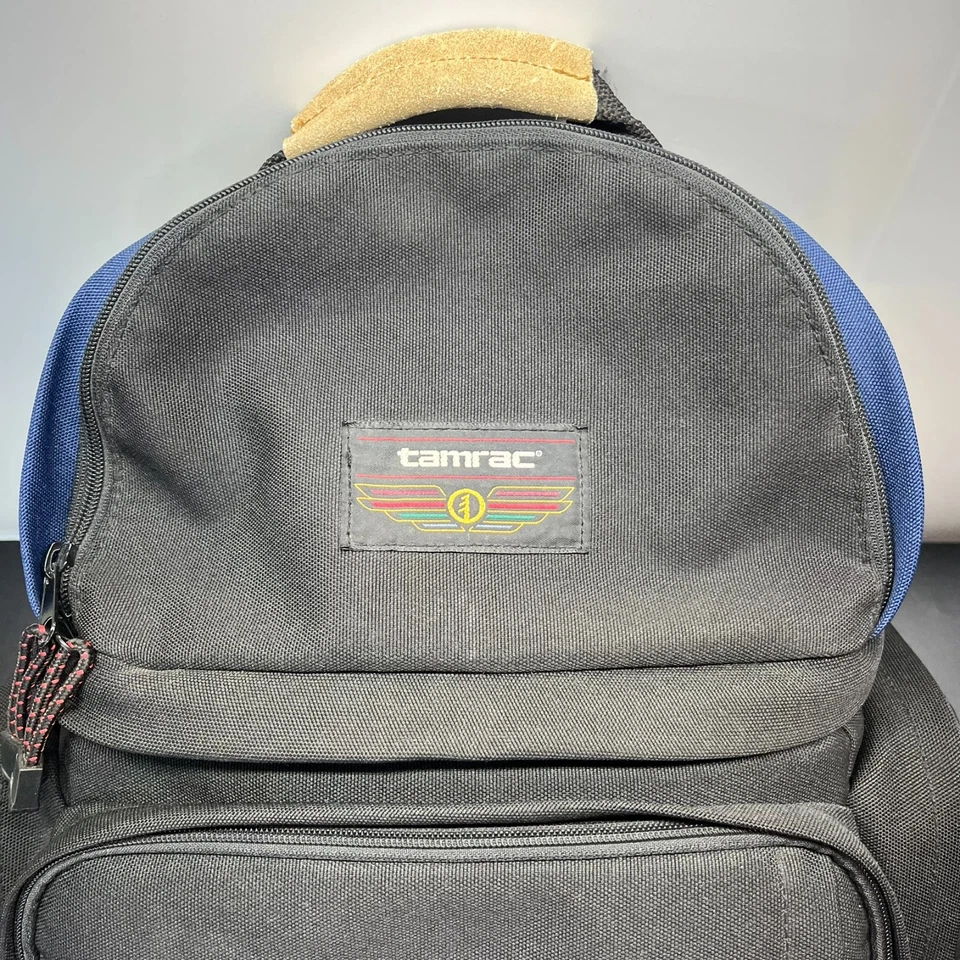 Tamrac Photo Explorer Mochila Bolsa para Cámara Mochila Negro Azul Compartimentos Acolchados Foto 2 de 4