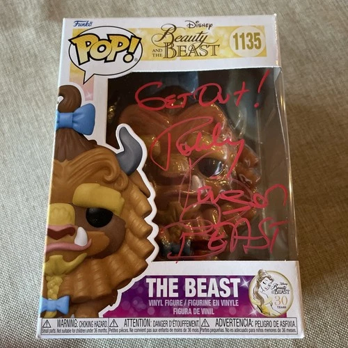 Funko Pop! Beauty and the Beast #1135 The Beast Figure - ROBBY BENSON SIGNED COA