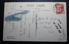 Street, Somerset 1920 postmark on a B day postcard to Miss. Helen Padle? 102 Hig