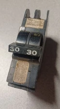USED Circuit Breaker Federal Pacific FPE Challenger 30 Amp 2 Pole Stab-lok Thin