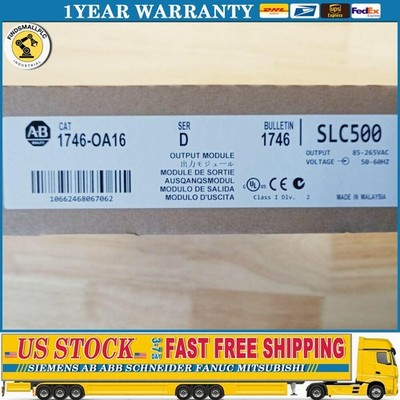 New Factory Sealed Allen-Bradley 1746-OA16 SER D SLC 500 Output Module 1746OA16