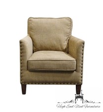 UTTERMOST FURNITURE Transitional Accent Club Arm Chair w. Textured Beige Wove...