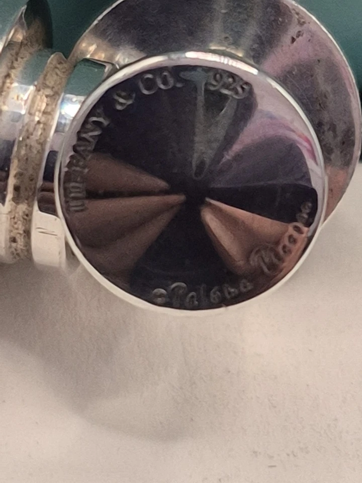 Запонки из чистого серебра с гантелями Tiffany & Co Paloma Picasso - Изображение 3 из 3