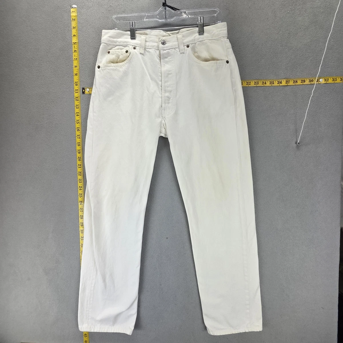 White Levi's 501 Jeans for Men for sale | eBay