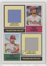 2025 Heritage Dual Player MLB Collection Relics Trea Turner Kyle Schwarber 4z8