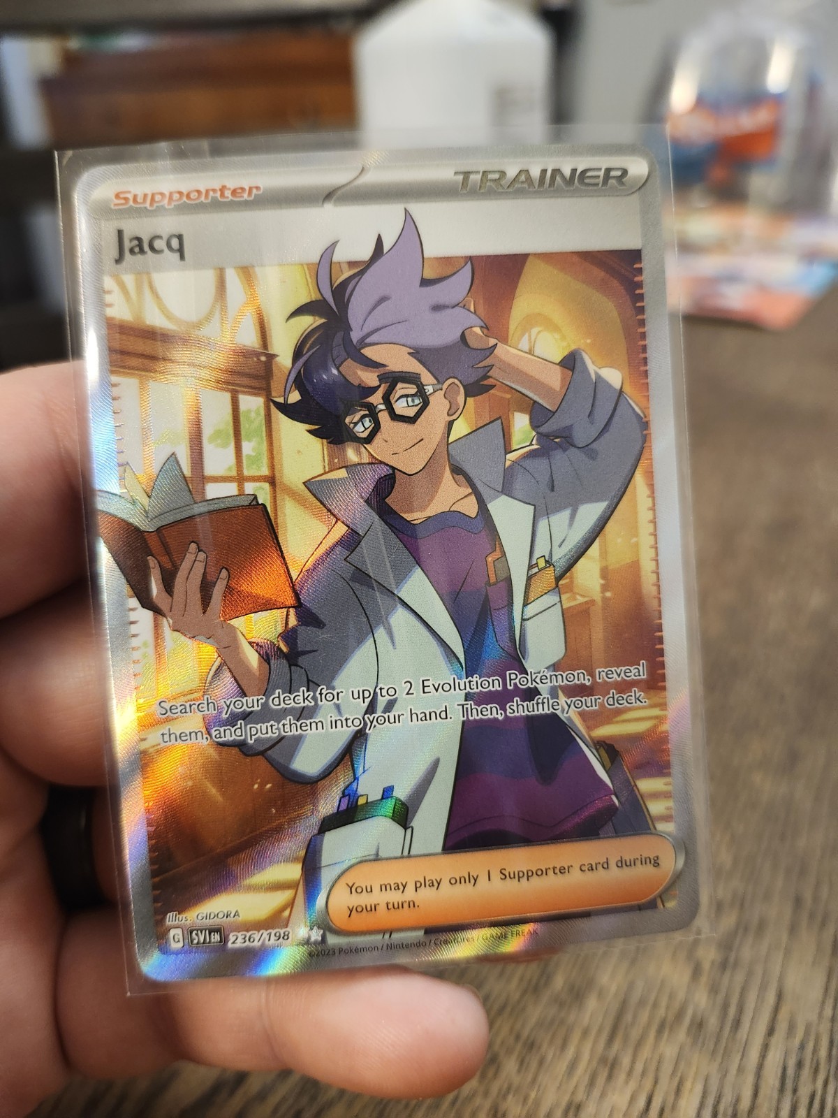 Jacq #236/198 Special Illustration Rare Scarlet & Violet Pokemon TCG NM