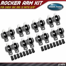 16pcs Stainless Steel 17-4ph Roller Rocker Arms For Chevy Sbc 350 1.5 Ratio 38