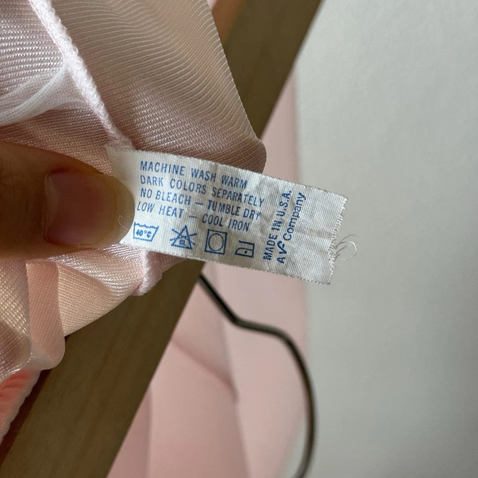 Vintage Vanity Fair Bloomers XS Light Pink Lounge Sleep Pants Coquette Dainty - Image 4 of 4