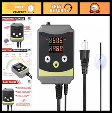 Digital Thermostat Controller for Reptiles, Plants  Brewing -4 to 176 F, 1000W