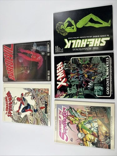 Marvel Graphic Novel The Amazing Spider-Man Daredevil Lot Of 5 Comics VF/NM