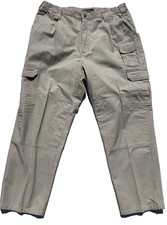 5.11 Tactical Series Mens Khaki Cargo Pants 74251 Cotton Canvas 38x30 Tan