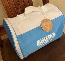 Animal Care Clinic Kids Vet Playset Carrying Bag 11x8 Blue White Empty w/Tag