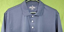 Men's Brooks Brothers Performance Series Polyester Golf Polo Shirt Blue Large
