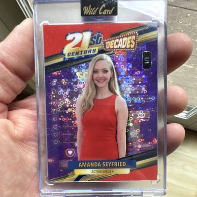 Wild Card 21st Century Decades Amanda Seyfried Purple  1 of 1.   #2D2PR3-AS