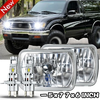 Pair Fit Toyota Tacoma 1995 1996 1997 5X7'' 7x6'' INCH LED Headlights HI-LO Beam