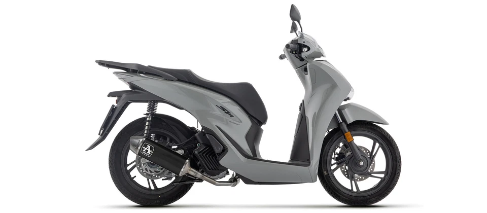 ARROW SCARICO COMPLETO RC OPEN ALLUMINIO NERO HONDA SH 150 2024 24 2025 25 - Immagine 2 di 3