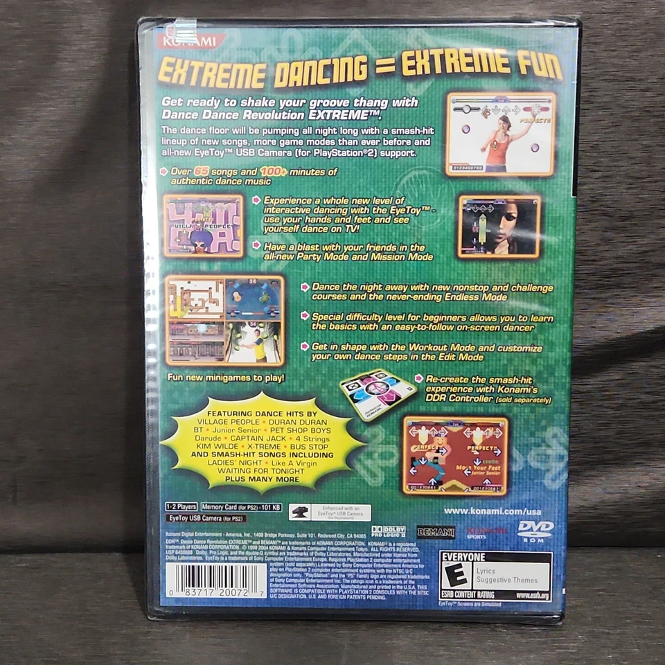 Dance Dance Revolution Extreme PlayStation 2 PS2 New Sealed - Image 2 of 4