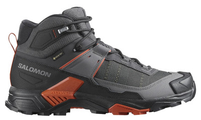 Salomon Men's X Ultra 5 Mid GORE-TEX Hiking Boot Asphalt/Red (Select size)