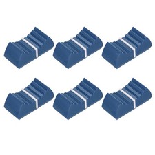 6Pcs Mixer Slider Fader Knobs Potentiometer Caps Fit Hole 4x0.9mm Blue White