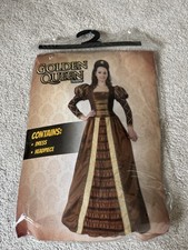 World Book Day Golden Queen Outfit (includes choice of head dress) One Size