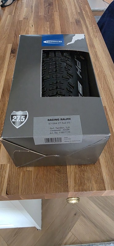 650b Schwalbe Racing Ralph Addix 27.5" x 2.25mm Twinskin TLR Tubeless Tyre