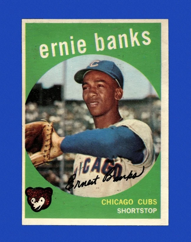 Ernie Banks Baseball 1959 Season Sports Trading Cards