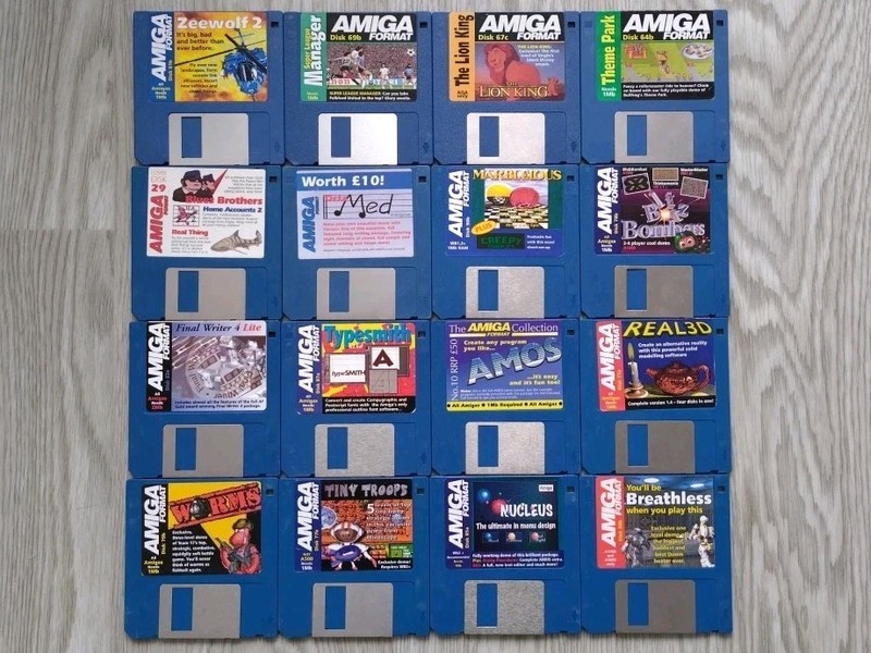 Commodore Amiga Format Games / Demo's /Magazine Cover Disks - 16x Joblot Bundle