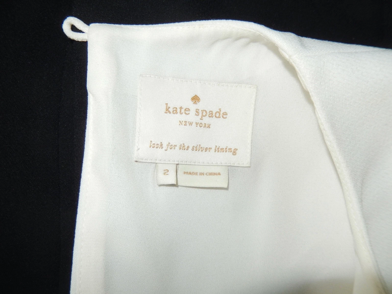Abito Kate Spade Nero Bianco Delray Mod Colorblock Cambio 2