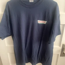 Enjoy KRISPY KREME Doughnuts  T Shirt Men's XL Navy Blue Short Sleeve NEW