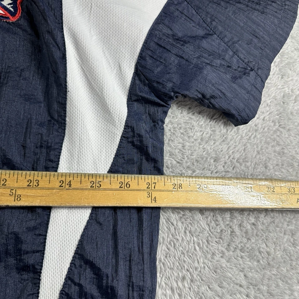 Camisa De Colección New England Patriots Starter 1/4 Cremallera Pull Over Poli XXL Azul Marino Foto 4 de 4