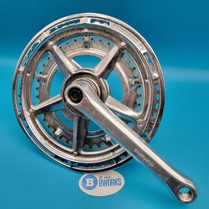Vintage Shimano Integer II Road Bike Crankset 52/39t 170mm Forged   l29
