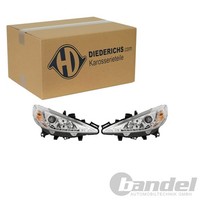 Diederichs Tuning H1 Scheinwerfer Satz Chrom Passend FüR Peugeot 207 207/207+