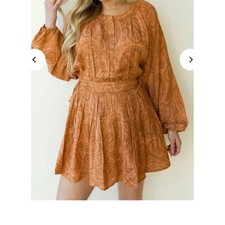 Amuse Society Luciana Woven Dress Paisley NWT 75 Med.