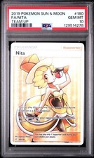 PSA 10 NITA 180 TEAM UP SUN & MOON TRAINER POKEMON GEM MINT