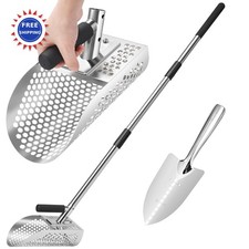 Sand Scoop Stainless Steel Sifter Shovel Metal Detector Treasure Hunting GADFISH
