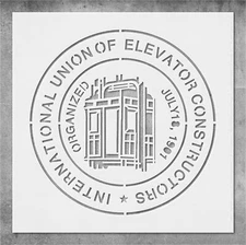 Elevator Union Stencil Template Reusable - DIY Crafts, Wall Art, Fabric Painting