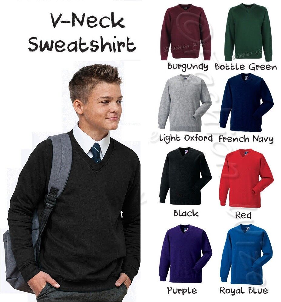 Everyday Unisex 2 Pack V-Neck School Jumper - Royal Blue