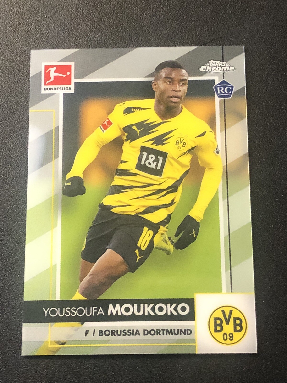 2020-21 Topps Chrome Bundesliga Youssoufa Moukoko #29 Rookie RC