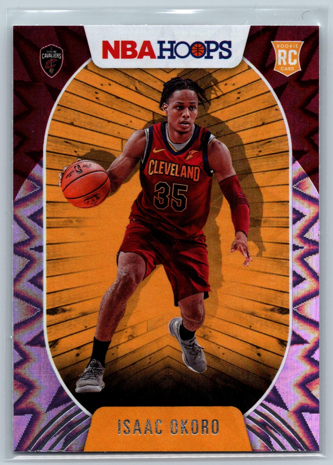 Isaac Okoro 2020-21 Hoops Purple Explosion Cleveland Cavaliers #244