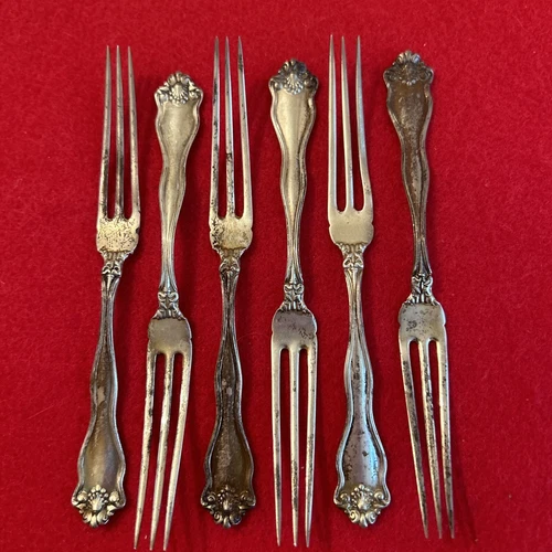 Sterling Silver International Winchester Strawberry Fork Set Of 6