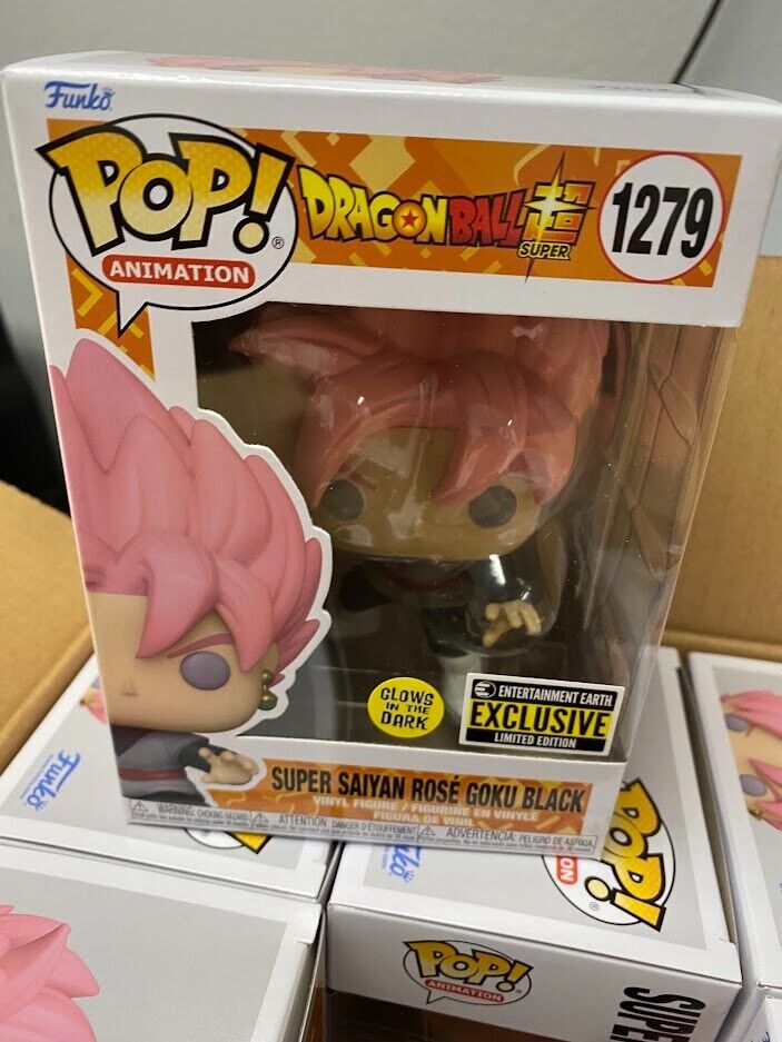 Funko Pop! Dragon Ball Super - Super Saiyan Rose Goku Black Glow in th