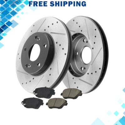 300mm Front E-Coating Disc Rotors Brake Pad For Hyundai Sonata Kia Optima
