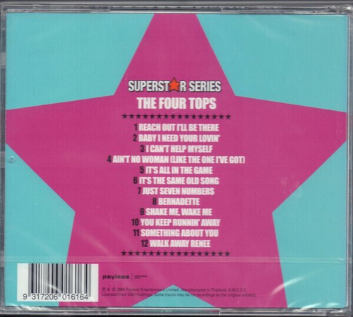 The Four Tops - Superstar Series BRAND NEW SEALED MUSIC ALBUM CD - AU STOCK - Picture 2 of 2