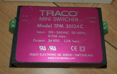 Traco Power Schaltnetzteil TPM 30124C OVP 24VDC 1,3A NEU