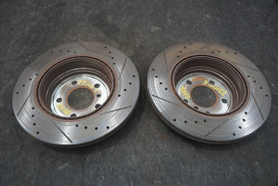 Juego 2 Rotor de freno de disco trasero izquierdo derecho recambio perforado BMW 435i F32 2014 Foto 4 de 4