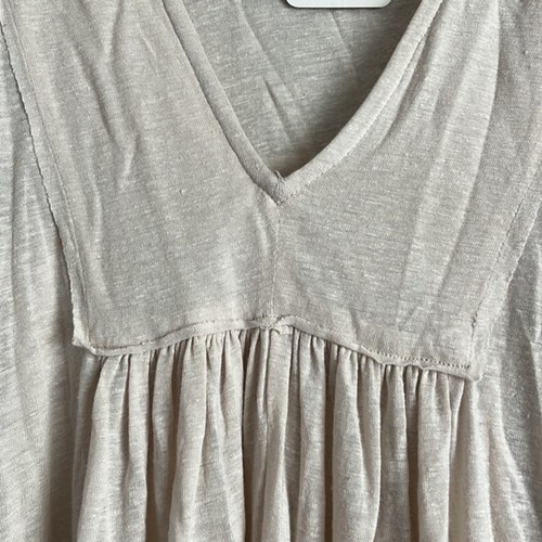 NWT Free People Oversized Lightweight Jersey Tunic Top Blouse XS Cream - Picture 4 of 12